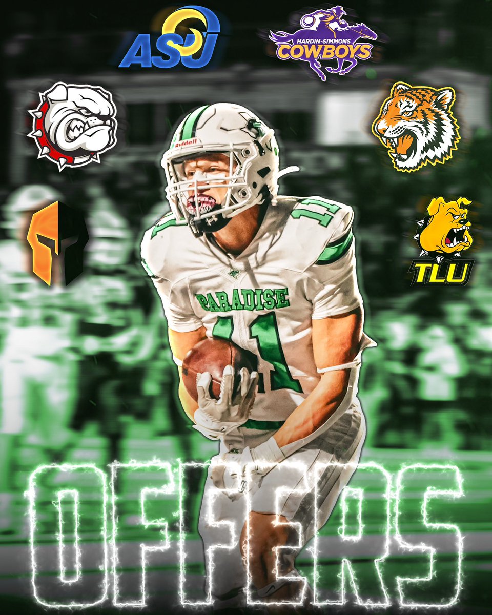 LukeABrown26's tweet image. All glory to God for these opportunities. Thankful for every coach who has believed in me. ✝️✝️
@AngeloStateFB 
@HSUCowboys 
@HendrixFootball 
 @MACBulldogsFB 
@TLU_Football 
@RCCTigerFB 
@CommitCircuit 
@paradiseisd 
@CoachJoeKoch