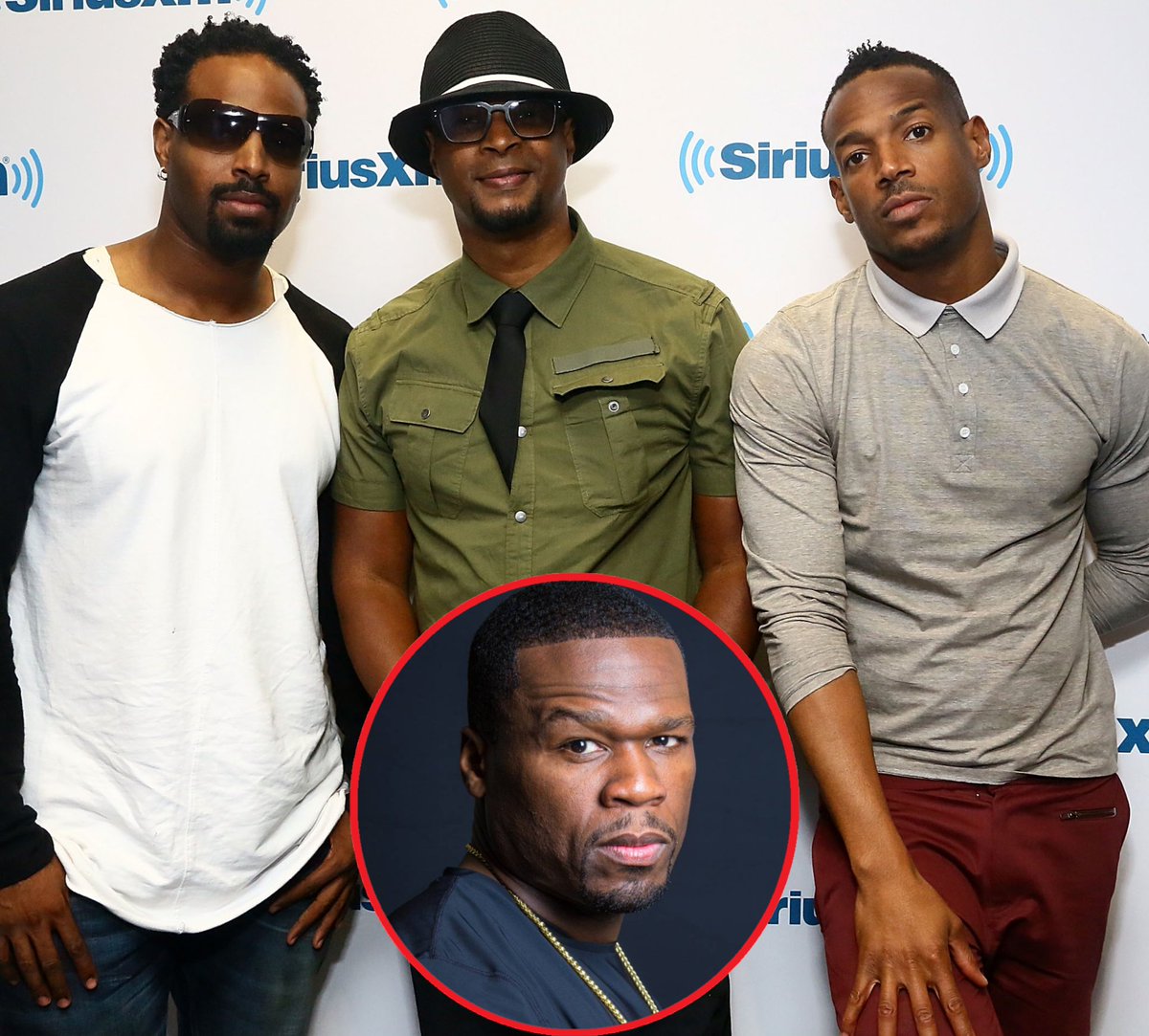 mymixtapez's tweet image. Marlon Wayans’ brothers told him to stop beefing with 50 Cent:

“He’s on gamma rays. Stick to beefing with Soulja Boy, Kevin Hart, people that we can b*at, you f*ght them. Leave guys who got sh*t nine times alone. He survived nine!”