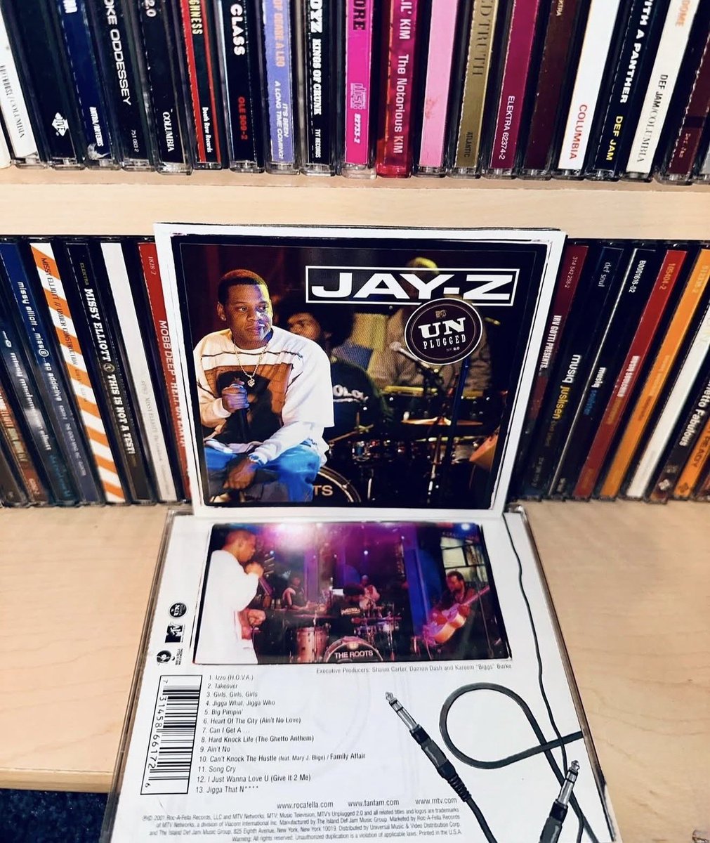 December 18th, 2001 Jay-Z released his live album MTV Unplugged