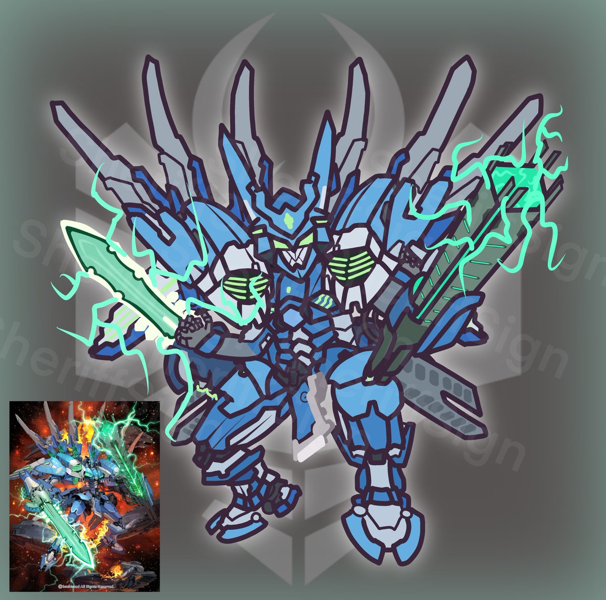 [commission] Galaxy Blaukluger chibi!

#cardfightvanguard #ヴァンガード