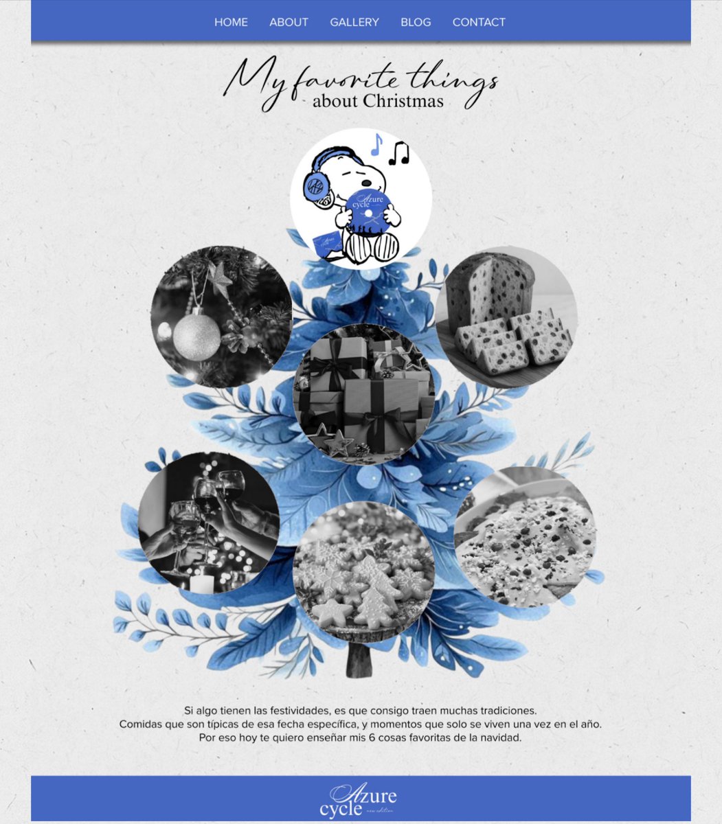 corazonruin's tweet image. 𝐆𝐢𝐠𝐢’𝐬 Blog.  𖤓ঌ    ── 𝖬𝗒 𝖿𝖺𝗏𝗈𝗋𝗂𝗍𝖾 𝗍𝗁𝗂𝗇𝗀𝗌 𝖺𝖻𝗈𝗎𝗍 𝖢𝗁𝗋𝗂𝗌𝗍𝗆𝖺𝗌  with 𝓐 𝑧𝑢𝑟𝑒𝓒 𝑦𝑐𝑙𝑒 🗨️💙 incluyen Vitel Toné, Panettone (sí, con frutas), hornear galletas, decorar el árbol, abrir y envolver regalos, y el tiempo en familia. 🌀