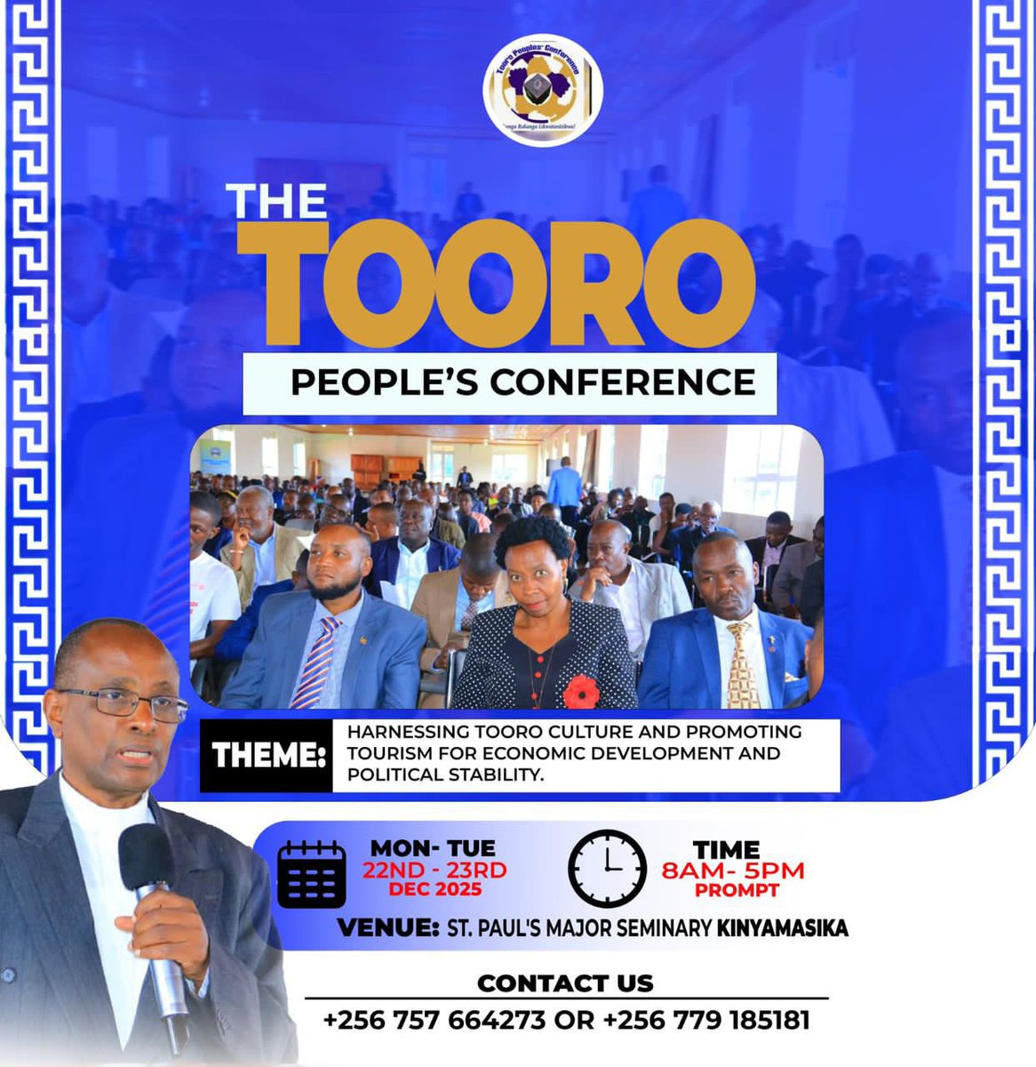 toorokingdompm's tweet photo. The annual Tooro People’s Conference convenes this coming week on 22nd and 23rd December.

I take this opportunity to encourage all Batooro to attend and actively participate. 

This conference provides a rare and powerful platform where every voice matters, a space to shape and influence the Tooro agenda through constructive, respectful, and forward-looking dialogue.

If, as I believe, we are united by a shared purpose and a collective desire to see Tooro thrive, then let us come together and engage openly, thinking boldly, and committing ourselves to the future we wish to build for our Kingdom and generations to come. 

#TheTooroWeDesire.