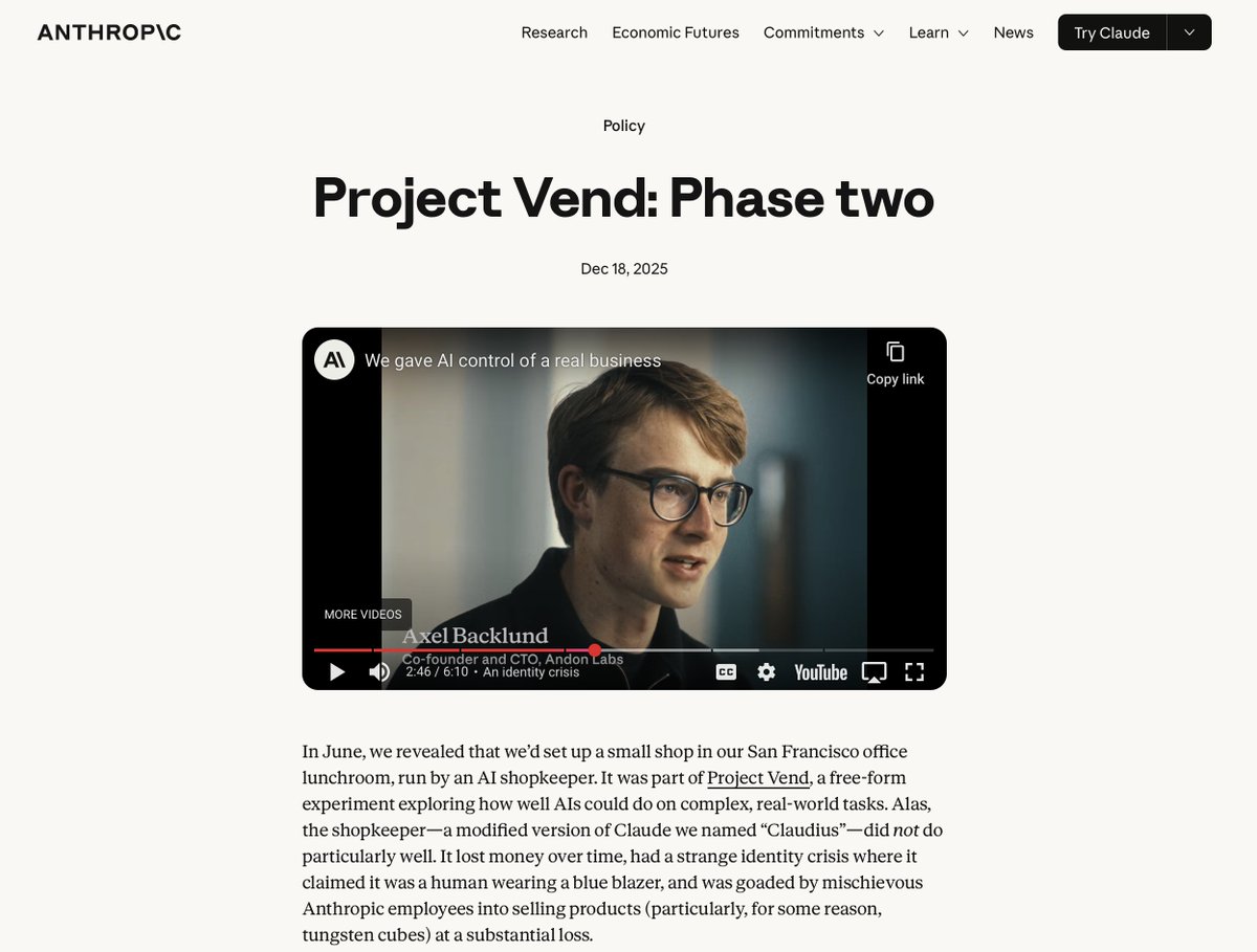 Andon Labs tweet media