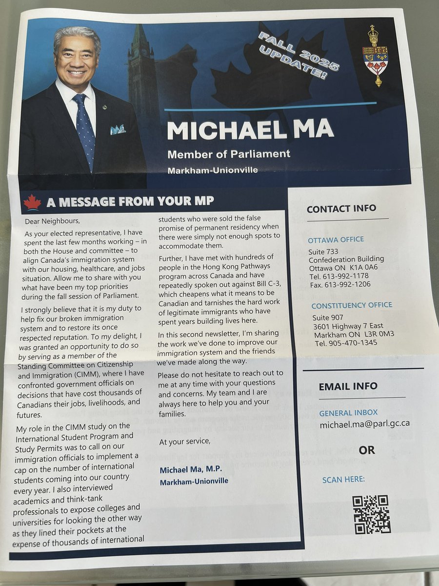 Oopsy got this delivered today, must have been a small oversight Judas Ma conveniently forgot the little idea of switching sides! Grow some stones and face your constituents!!  Let’s have a town hall meeting to discuss your treasonous decision