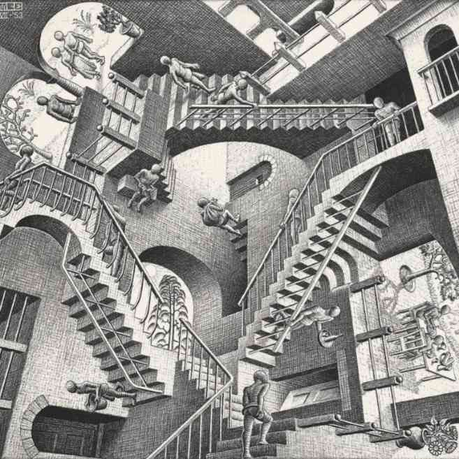 Hypathiam's tweet photo. @hectorvelazhv Guardando las distancias me parece inspirado de una pintura de Escher https://t.co/qf2lVpkdyX