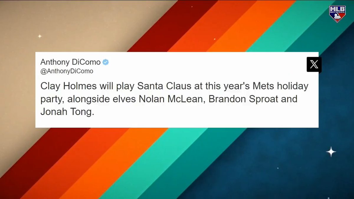 "It's not quite Buddy the Elf, but it's close."
- Nolan McLean on dressing up as an elf with Brandon Sproat and Jonah Tong for the @Mets holiday party 😂