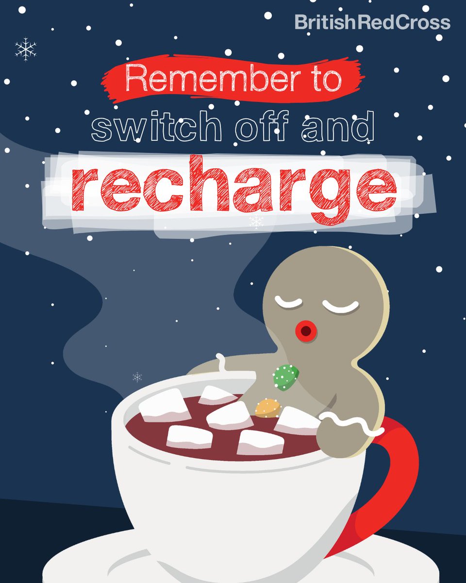 EventsRedCross's tweet image. 🎄 Take Time for You This Festive Season 🎄

The holidays can be joyful, but they can also feel overwhelming.  Between gatherings, shopping, and endless to-do lists, it’s easy to forget the most important thing....your well-being.

This season, give yourself permission to switch…