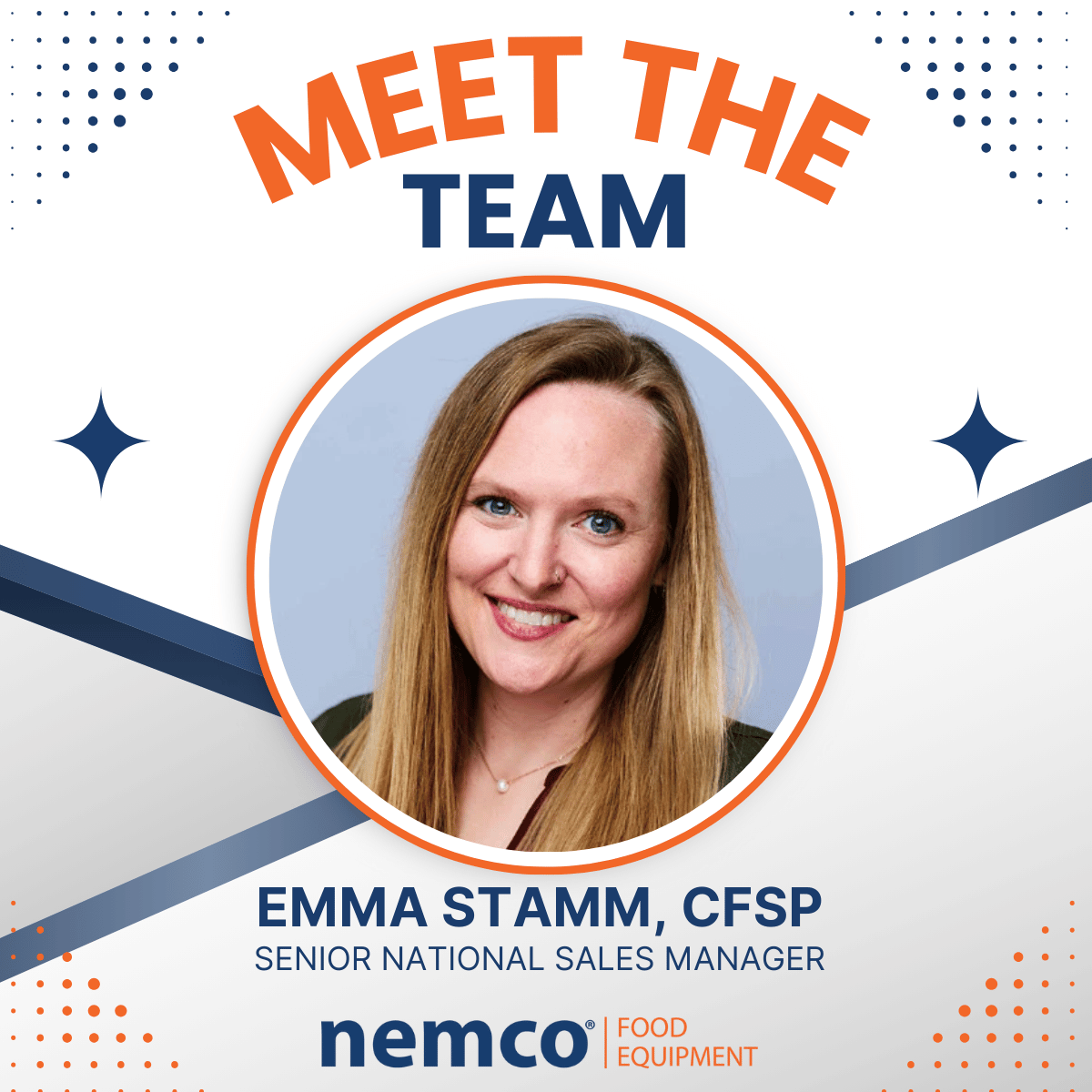 Meet Emma Stamm, CFSP, Senior National Sales Manager at Nemco.
Emma brings expertise, problem-solving, and a customer-first approach to every project.
Explore the core values behind our team: hubs.li/Q03XQYMz0
#Nemco #Foodservice #TeamNemco