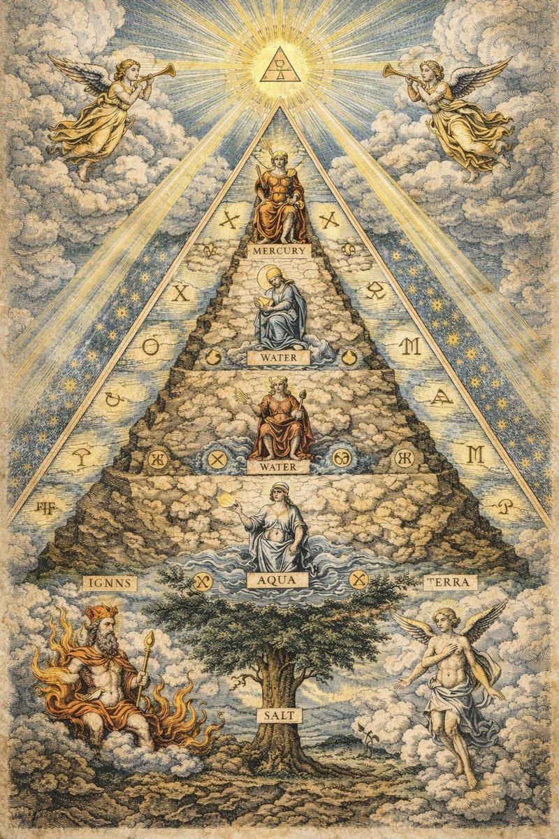 CoMasonry's tweet photo. “Truth does not revolve for those who hesitate, it ascends and in ascending excludes. The many may circle the world, but only the refined may pass the narrowing summit where light is gathered into one.” https://t.co/VWfaWpm2Us