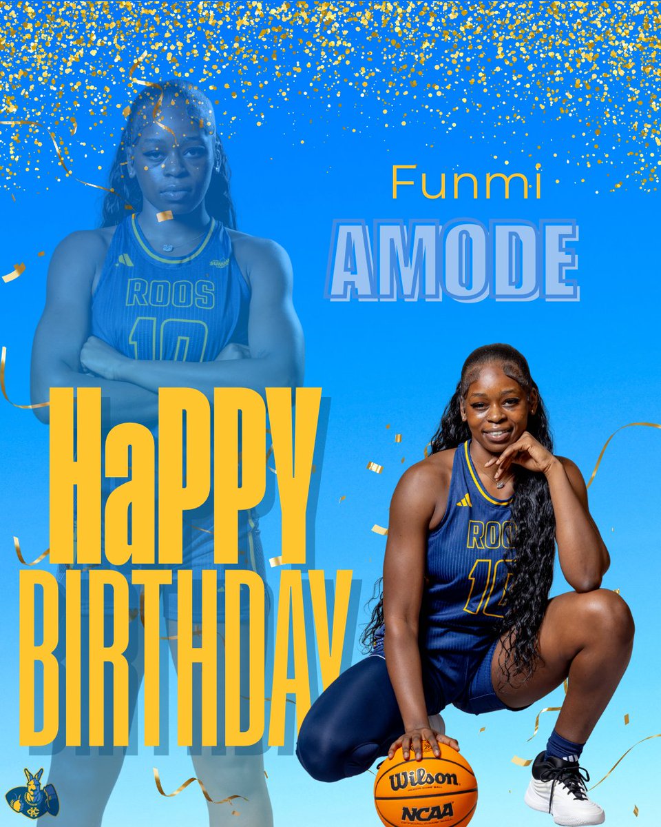 KCRoosWBB's tweet image. Roo fans, join us in wishing senior, Funmi Amode a happy birthday 🥳 Enjoy your day Funmi‼️

#FIREBACK #RooUp
