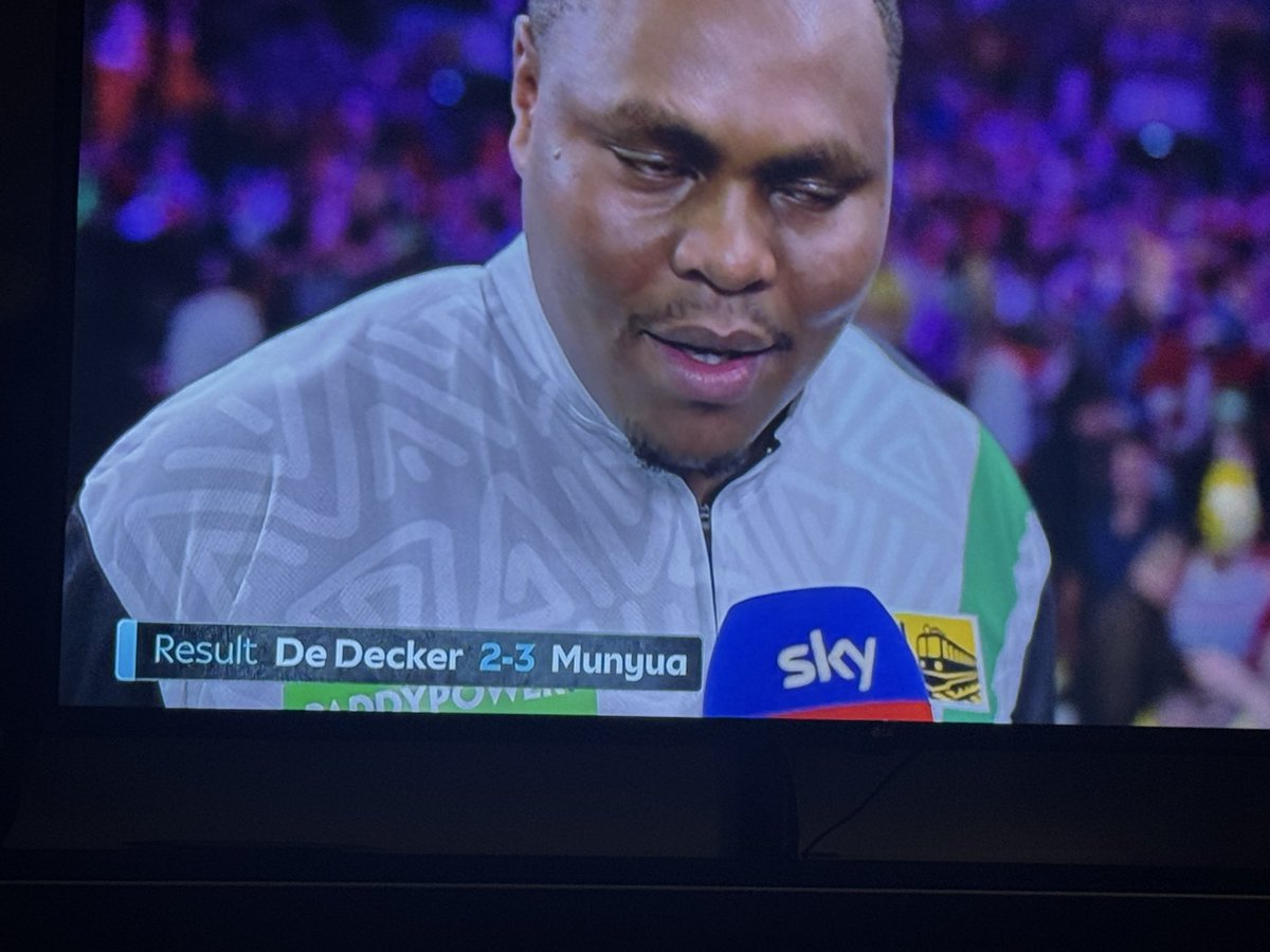 First Kenyan to taste victory in the Ally Pally, darts championp, Mr David Munyua alias - WhyNot! Well out man 👏🏽👏🏽