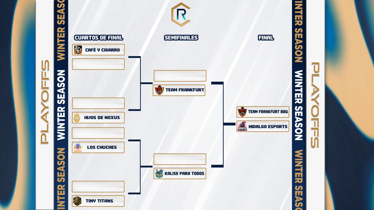 🔷 YA SE HAN CELEBRADO AMBAS SEMIFINALES Y SOLO QUEDAN DOS EQUIPOS EN PIE

¡Todos atentos a la gran serie BO5 que decidirá el campeón de #championsofruneterra! ❄️