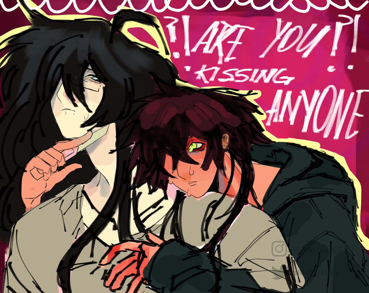 wip!
now i go do my homework n commissions bye chat enjoy my little yandere yaoi art of sylvian and jet based off song lyrics😛😛😛