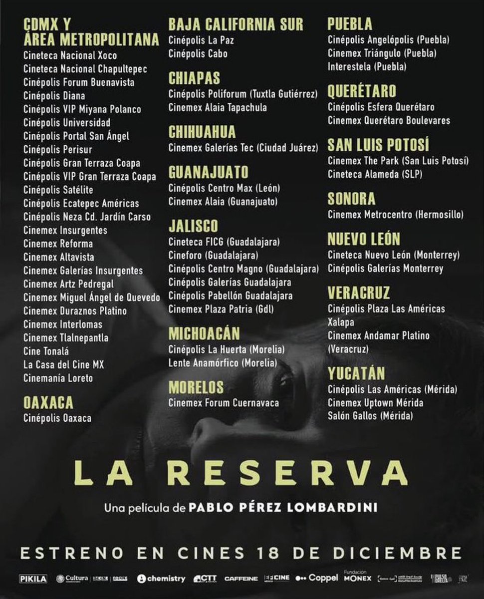 Ya con mi boleto para ir a ver LA RESERVA a la primera función del día (11:20am)