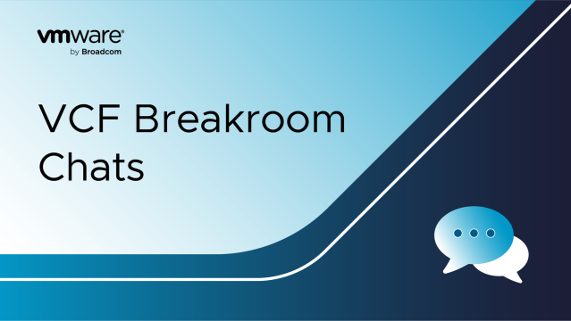 VCF Breakroom Chats Episode 76: Cloud Admin Fast Track – Learn Infrastructure as Code the Easy Way with VCF 9.0. Alina Thylander chats with Scott McDermott about how VCF 9.0 helps VI Admins step into the role of Cloud Admins with confidence. dy.si/h3CBwK2