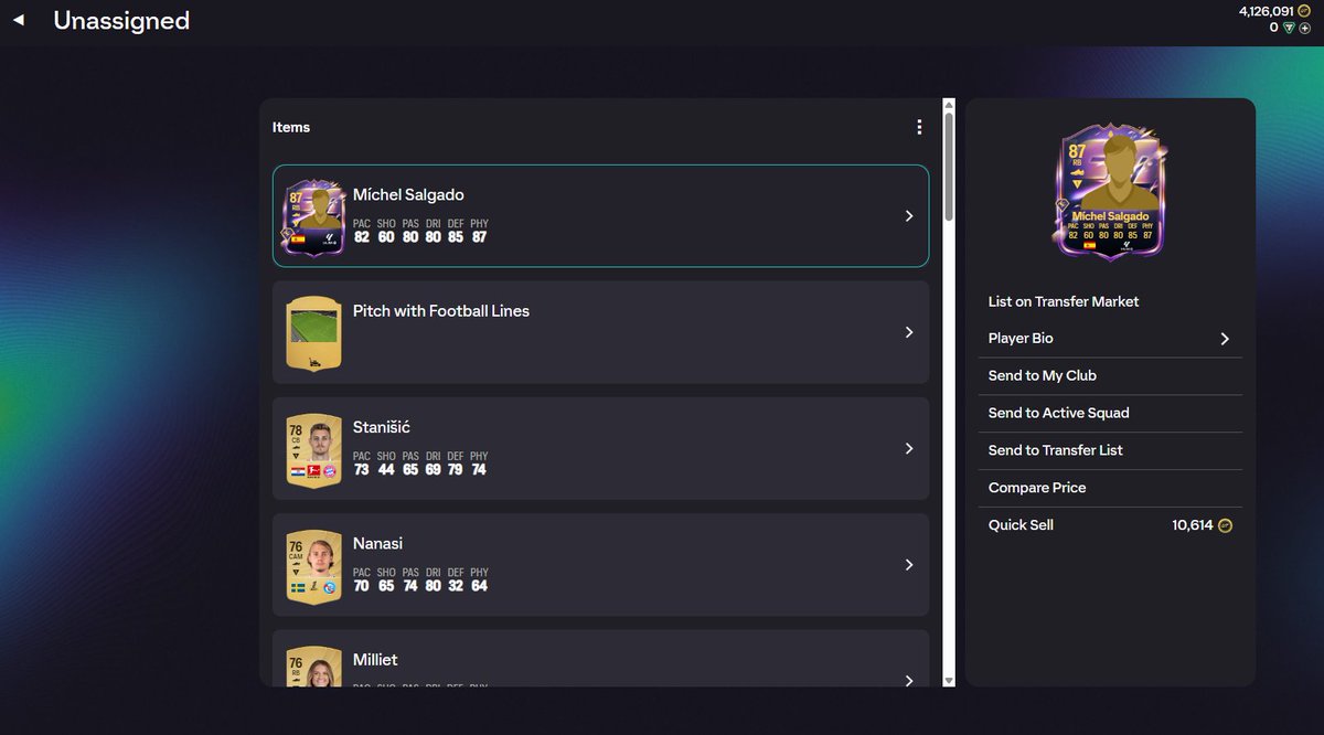 Itzpcraft's tweet photo. League SBCs are paying off here https://t.co/sqtTk4JgV4