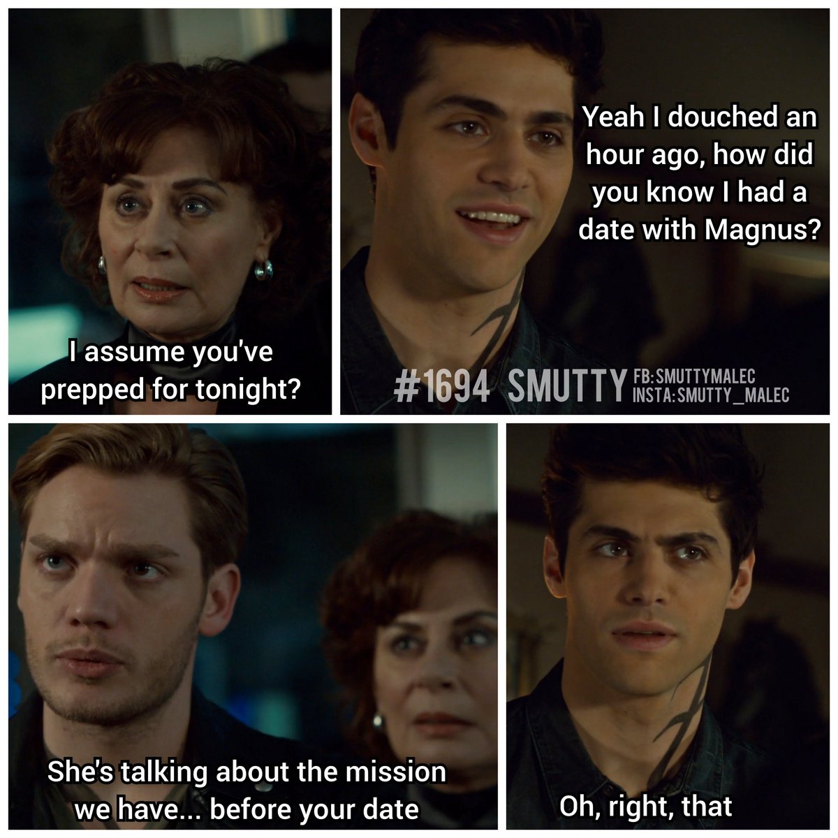 #1694 Preparation, Preparation, Preparation

#shadowhunters #shadowhunterstv #malec #aleclightwood #magnusbane #matthewdaddario #mattdaddario #harryshumjr #shumdario #SaveShadowhunters #shadowhunterslegacy #jacewayland #jaceherondale #dominicsherwood #domsherwood