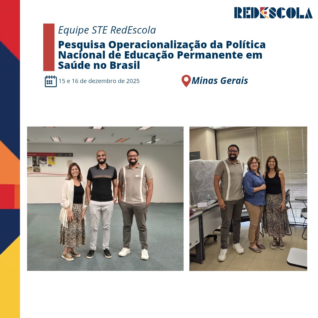 redescola's tweet photo. 📍 Campo da Pesquisa- Minas Gerais
Entre os dias 15 e 16 de dezembro, a pesquisa “Operacionalização da Política Nacional de Educação Permanente em Saúde no Brasil” realizou atividades em âmbito estadual em Minas Gerais
https://t.co/zf1O67sUn7 https://t.co/7E3PcBSueE
