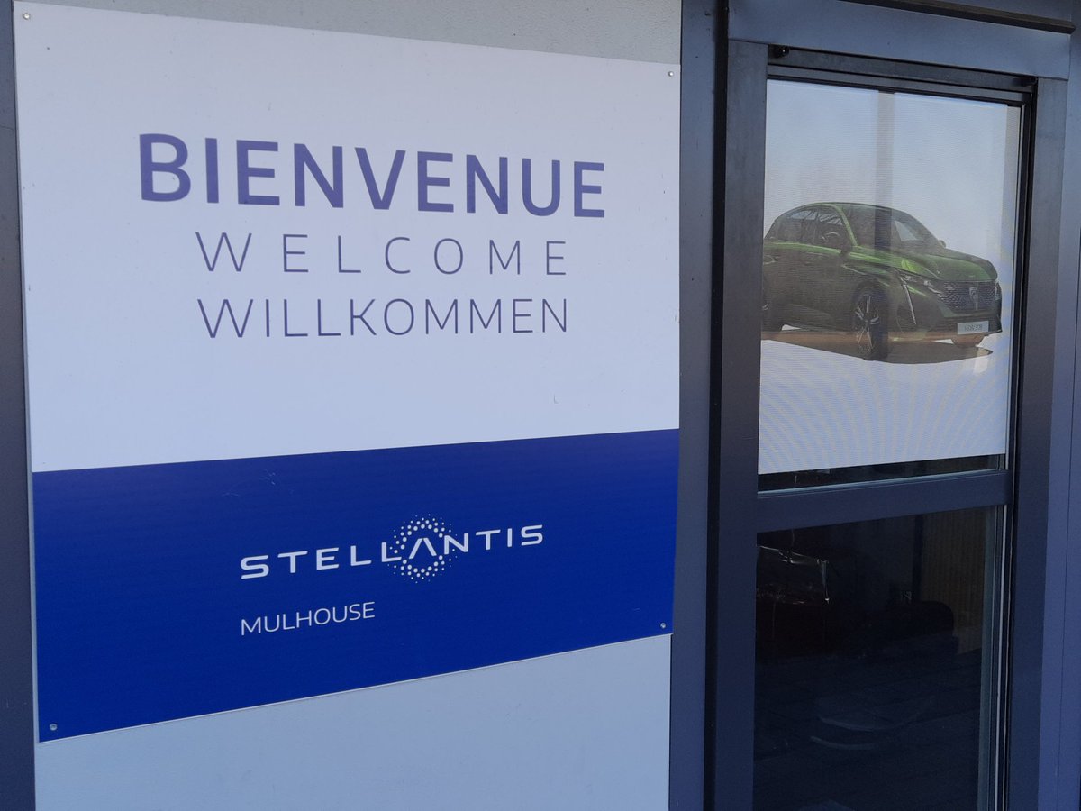#automobile
Info CSE #Stellantis #Mulhouse le 19 janvier la production passera à 33 VL/heure contre 60.
Suppression de 400 postes d' interimaires à court terme