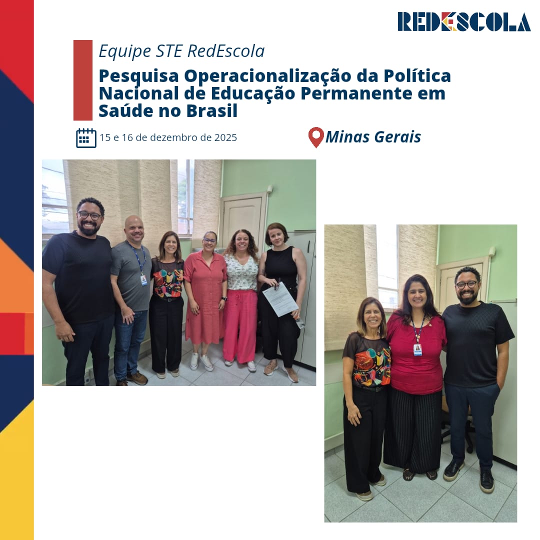redescola's tweet photo. 📍 Campo da Pesquisa- Minas Gerais
Entre os dias 15 e 16 de dezembro, a pesquisa “Operacionalização da Política Nacional de Educação Permanente em Saúde no Brasil” realizou atividades em âmbito estadual em Minas Gerais
https://t.co/zf1O67sUn7 https://t.co/7E3PcBSueE