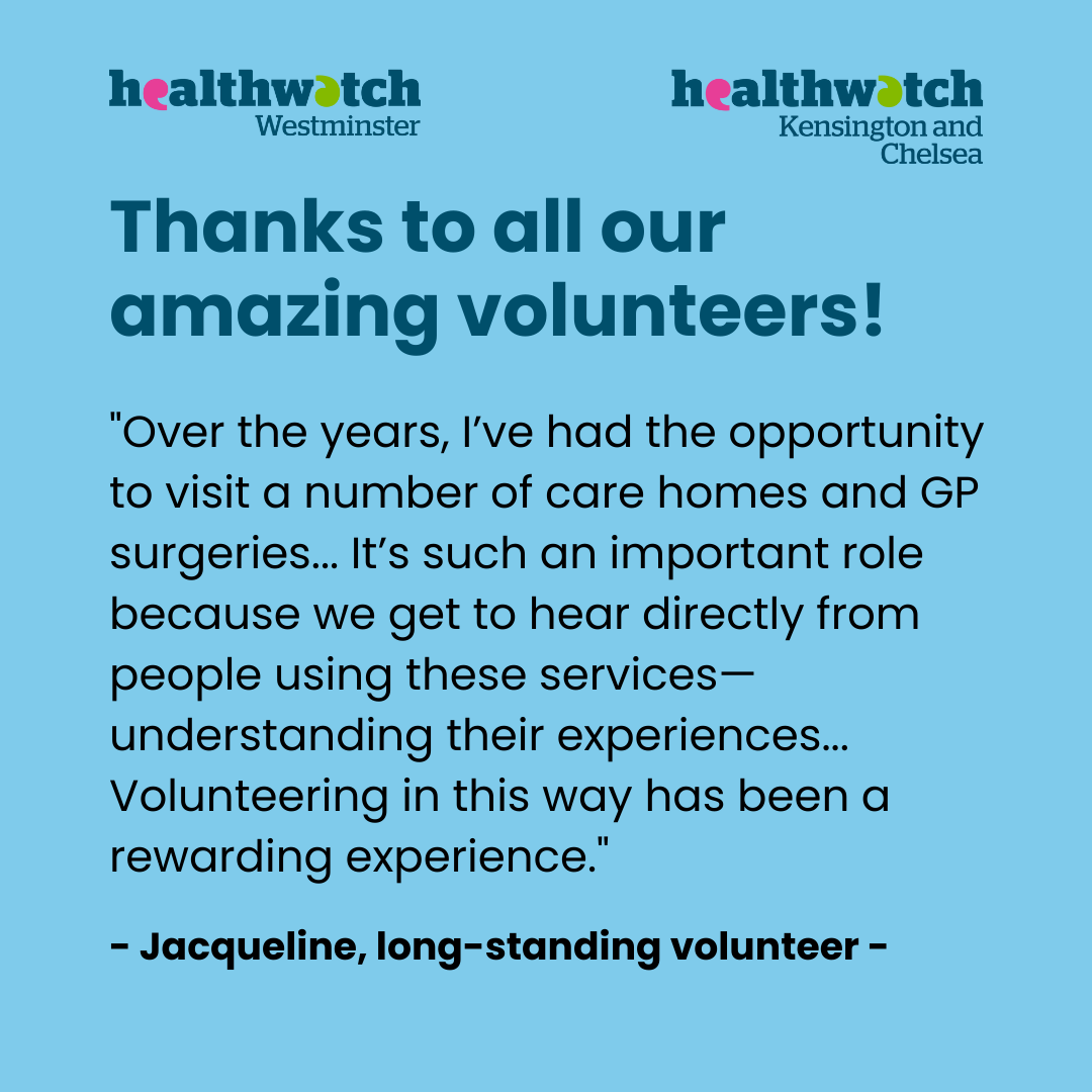 Healthwatch Kensington and Chelsea tweet media