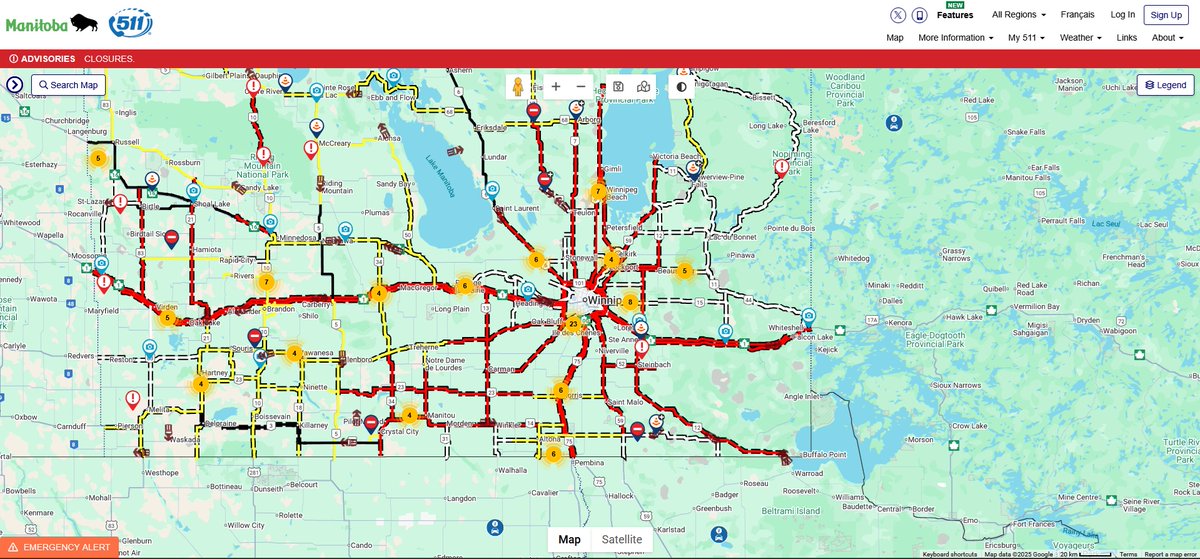 ClaudetteGabbs's tweet photo. Manitoba is closed. Come back tomorrow #mbwx #mbstorm #mbroads https://t.co/juoxyd1SNM