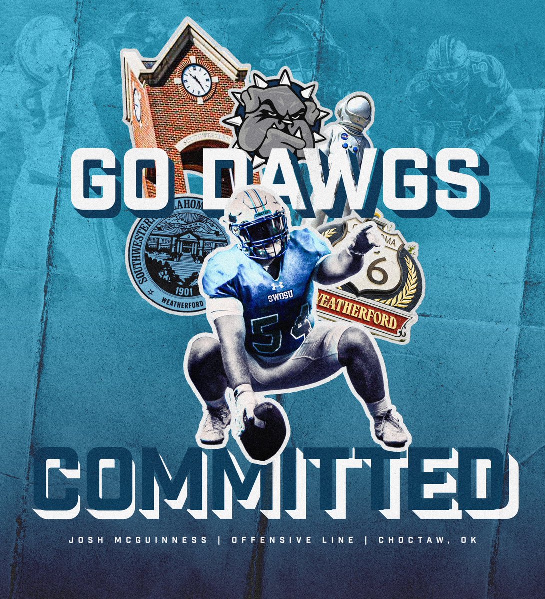100% committed to <a href="/SWOSUFootball/">SWOSU Football</a>! <a href="/coachrice_4/">Andrew Rice</a> <a href="/BooneFeldt/">Boone Feldt</a> #EAT