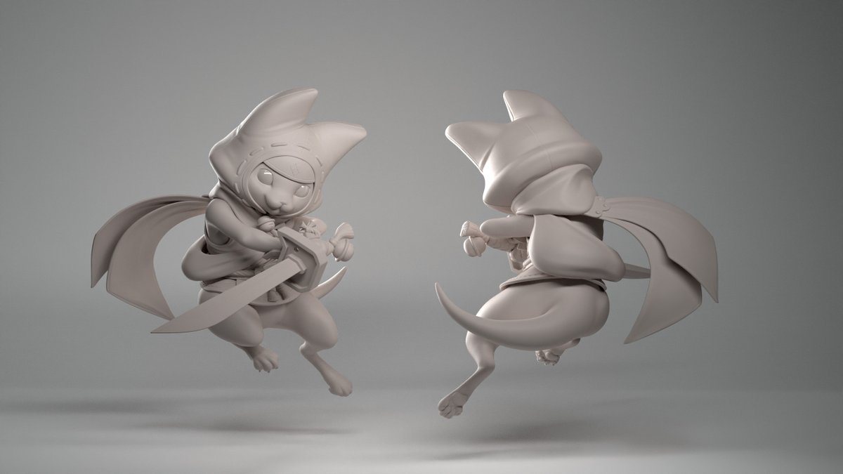 Palico from Monster Hunter Rise, reimagined by <a href="/KatUnsworthArt/">🌱 Kat Unsworth</a> for the Capcom Challenge; a tribute to Capcom's iconic character design legacy.

Learn Kat's process for modelling stylized characters for games:
bit.ly/TGKUN01