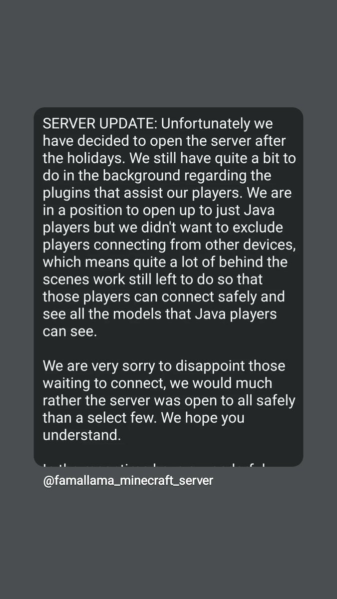 Server Update