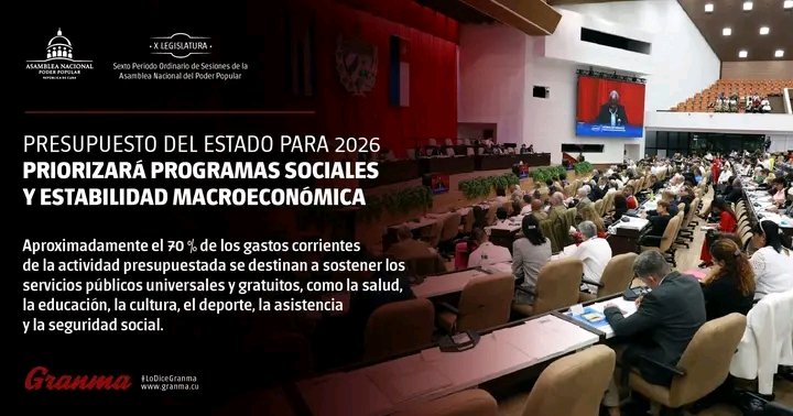 🇨🇺Sesión plenaria de la Asamblea Nacional del Poder Popular.

🔗 acortar.link/nj83jQ
#CubaLegisla