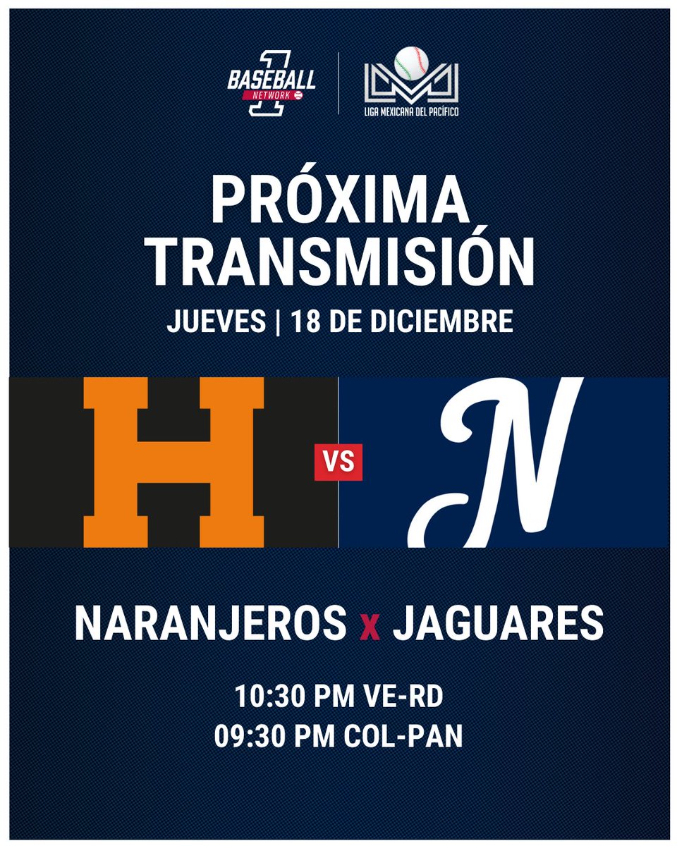 1baseballtv's tweet image. Este jueves en #1Baseball la segunda parada es en la #LigaARCO Mexicana 💣💥

#Naranjeros y #Jaguares, que están igualados en el segungo lugar a 2.0 juegos del liderato, miden fuerzas en Nayarit.  Ahí estaremos, justo después de #1#1bextrainning 

#LigaARCOx1B