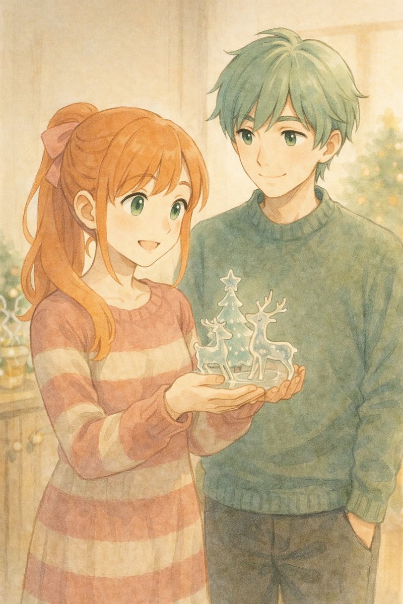 2/5】【✨️煌めき、手のひらサイズ】 ちさ 「わぁ…ガラス、きらきらし