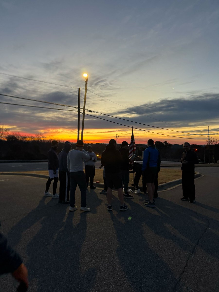 F3Brig's tweet image. Dream On led 19 on a chilly morning for his VQ. AMRAPs with coupons and without with running between stations. Mindfulness (non-judgmental awareness of present experiences) COT: Focus on gratitude. Change your perspective of situation, if necessary, to emphasize the positive.