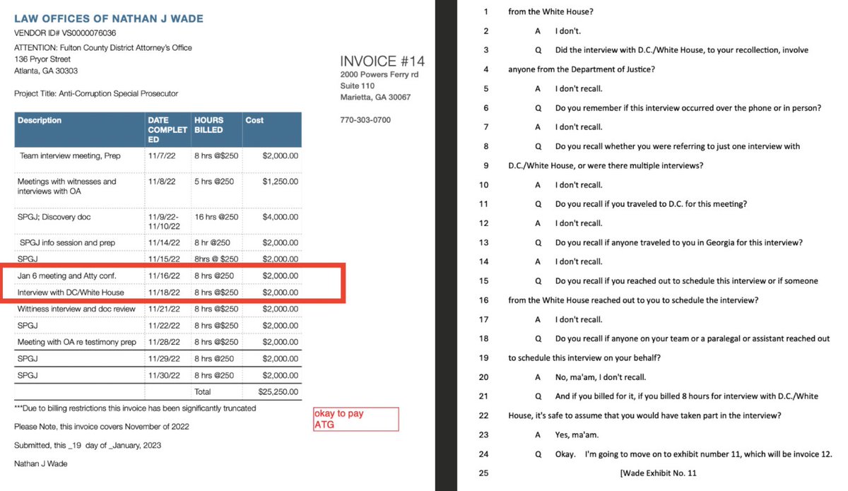 DolezalForGA's tweet image. This is why Fani Willis &amp;amp; her lawyer melted down yesterday. 
Image 1: Nathan Wade had an 8-hour call with the White House the SAME DAY Garland appoints Jack Smith to go after Trump.
Image 2: Wade doesn't recall anything. 

Eight hours. Zero memory. Really?