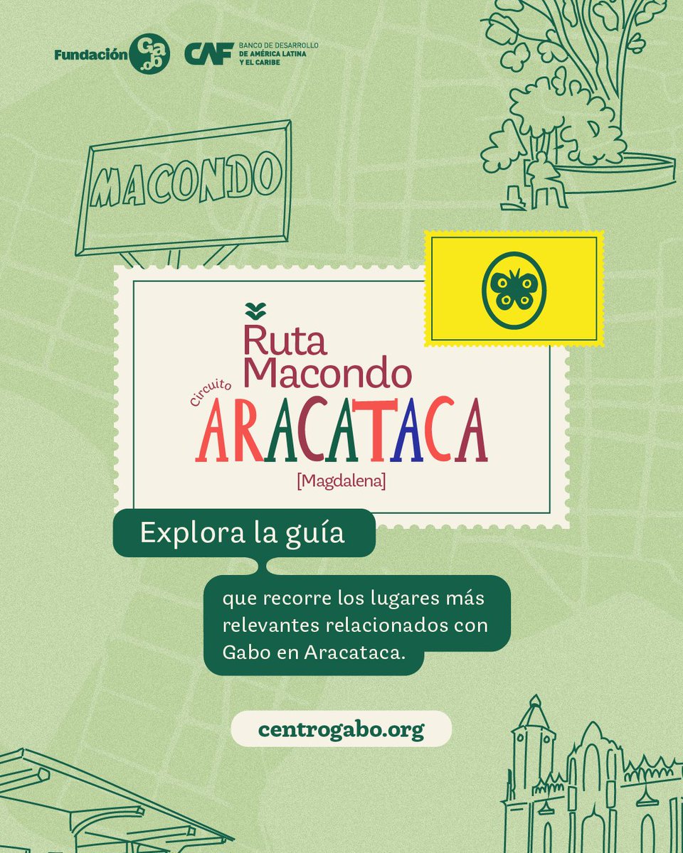 El origen del nobel de literatura colombiano ⭐

La Fundación Gabo, en alianza con CAF, recopiló los elementos más relevantes de #Gabo en Aracataca y realizó una guía turística de libre acceso que profundiza el impacto de su pueblo natal en sus obras.

🔗 Consulta el recorrido