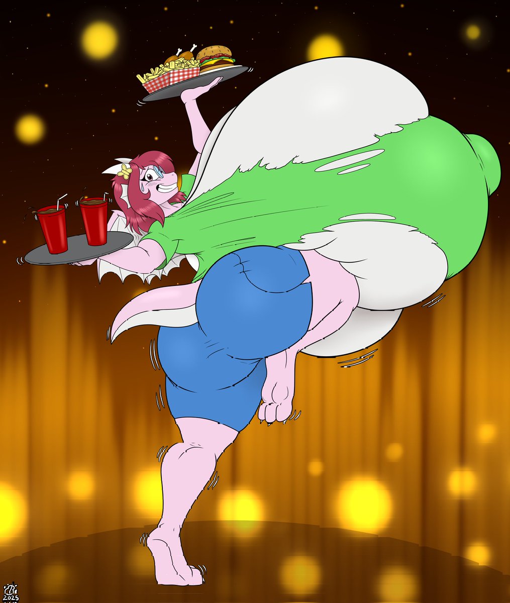 Your meal is served!

Comm I got from BadgerBen on bluesky! 🎨