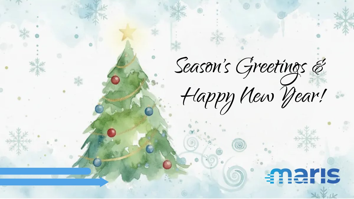 ❄️Season’s Greetings from Maris-Tech! Thank you to our customers, partners &amp; colleagues for an outstanding year of growth and innovation in video and edge AI technologies.
Wishing you a joyful holiday season and a successful New Year.
Here’s to 2026! 🥂