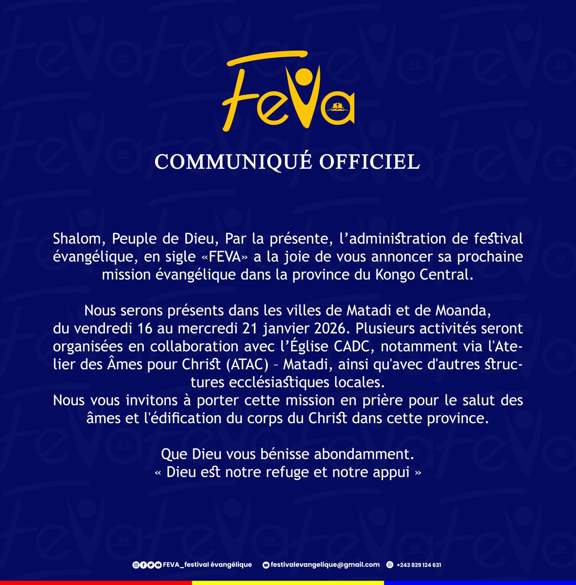 michaelkambu's tweet photo. 🔴 COMMUNIQUÉ OFFICIEL 🇨🇩 https://t.co/1NIof8UMZs