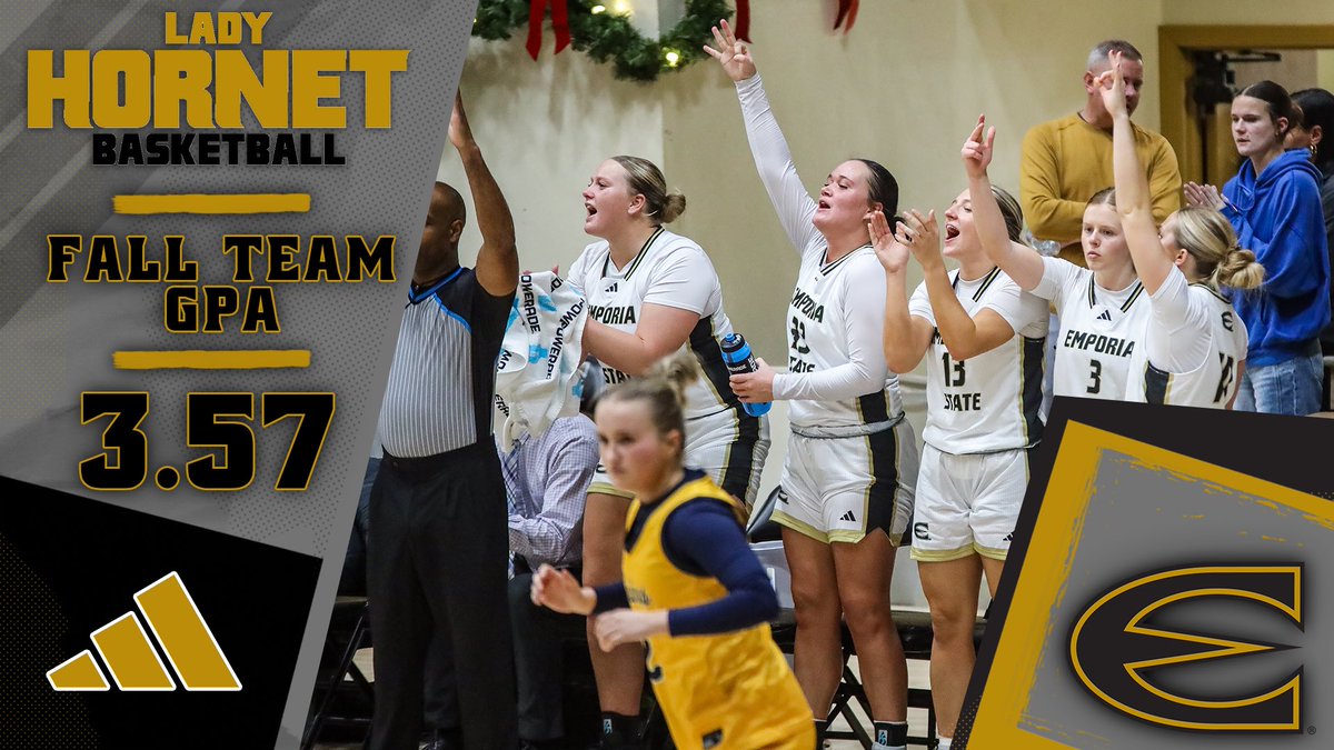 ESUHornetsWBB's tweet photo. Proud is an understatement! 📚🏀

The Lady Hornets continue to shine on and off the court, posting an outstanding 3.57 team GPA for the fall semester!

Even more impressive—six Hornets earned a perfect 4.0 GPA!

Hard work, discipline, and excellence in everything they do. Way to represent, ladies!

#BuzzDifferent #StingersUp