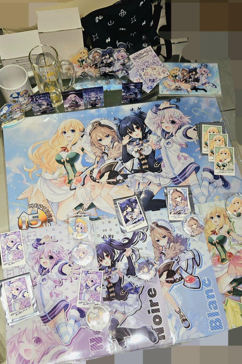 Happy 15th Nepu-versary to this series once more 🥰💜🖤💚🩵 The merch arrived this week 🎉 (and yes im alive, just nepping offline)
