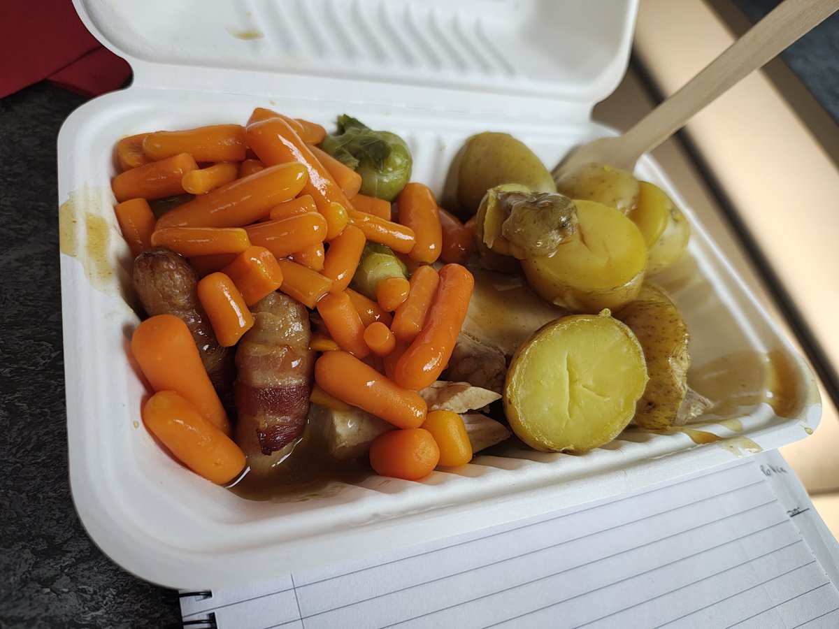 Christmas dinner on duty