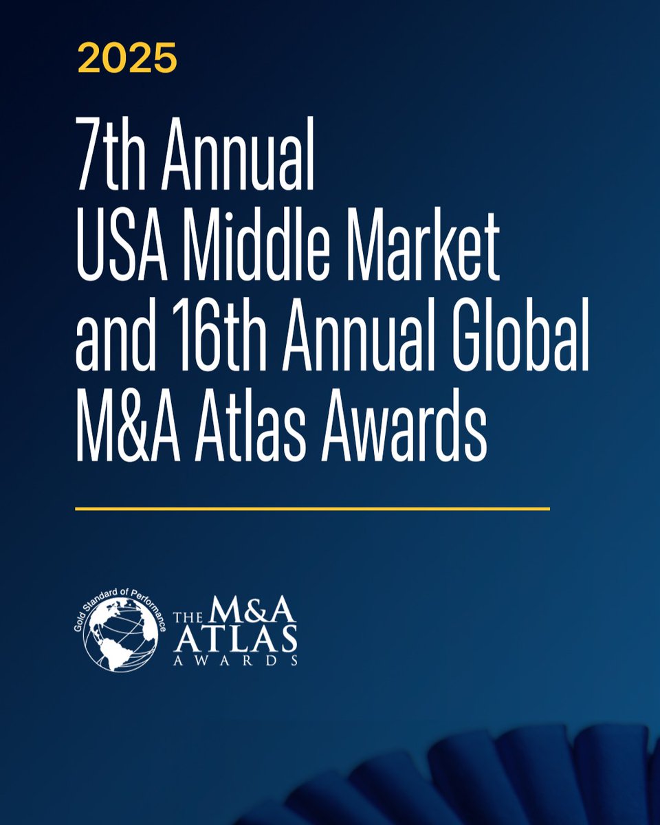 Generational is thrilled to announce that we have earned multiple accolades at the M&amp;A Atlas Awards! We were honored as USA Investment Bank of the Year and USA Valuation Firm of the Year. We were also awarded USA PE Add-On Deal of the Year and Industrials Deal of the Year.