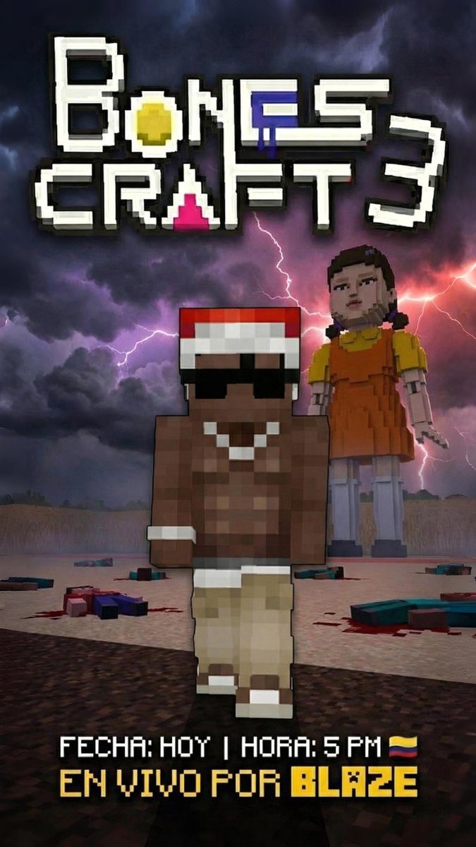 Hoy jugaremos a los BONESCRAFTGAMES 3 🦑 por mi canal de <a href="/blaze_stream/">Blaze</a> No se pierdan el Stream!🐐
blaze.stream/carlogato