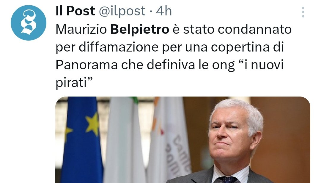 Solidarietà a Maurizio Belpietro condannato per aver osato definire le ONG i nuovi pirati dei mari