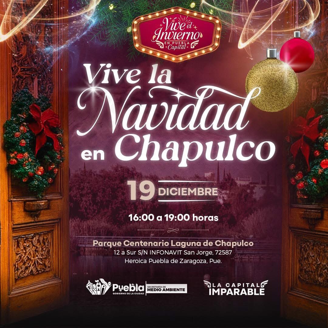 pepechedrauimx's tweet photo. La temporada más bonita del año nos invita a compartir, sonreír y celebrar juntos. 🎄🪅

Ven con tu familia y amigos al Parque Centenario Laguna de Chapulco para disfrutar de una posada llena de alegría, música, momentos especiales y muchas sorpresas. 
¡Ahí nos vemos! https://t.co/6nXLNSU7jV