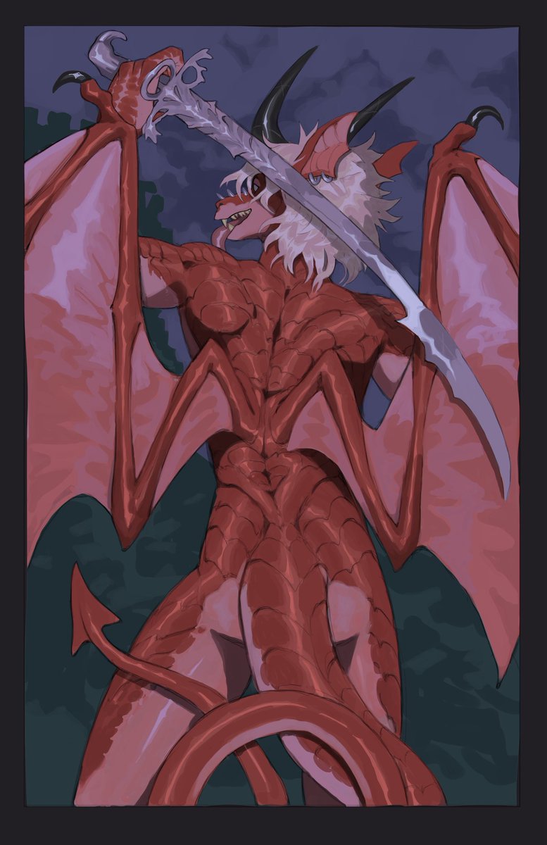 Was working hard on art while in evac. Heres a preview of one of the prints I'm going to be selling at FC.