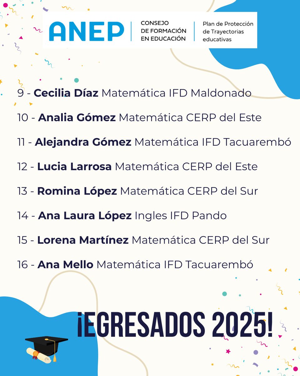 Trayectorias educativas CFE tweet media