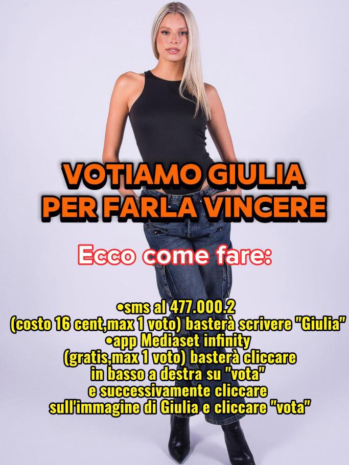 biebers_____'s tweet photo. Ora votiamo Giulia #jonita #blondies #Grandefratello https://t.co/LVYG5kPqPs