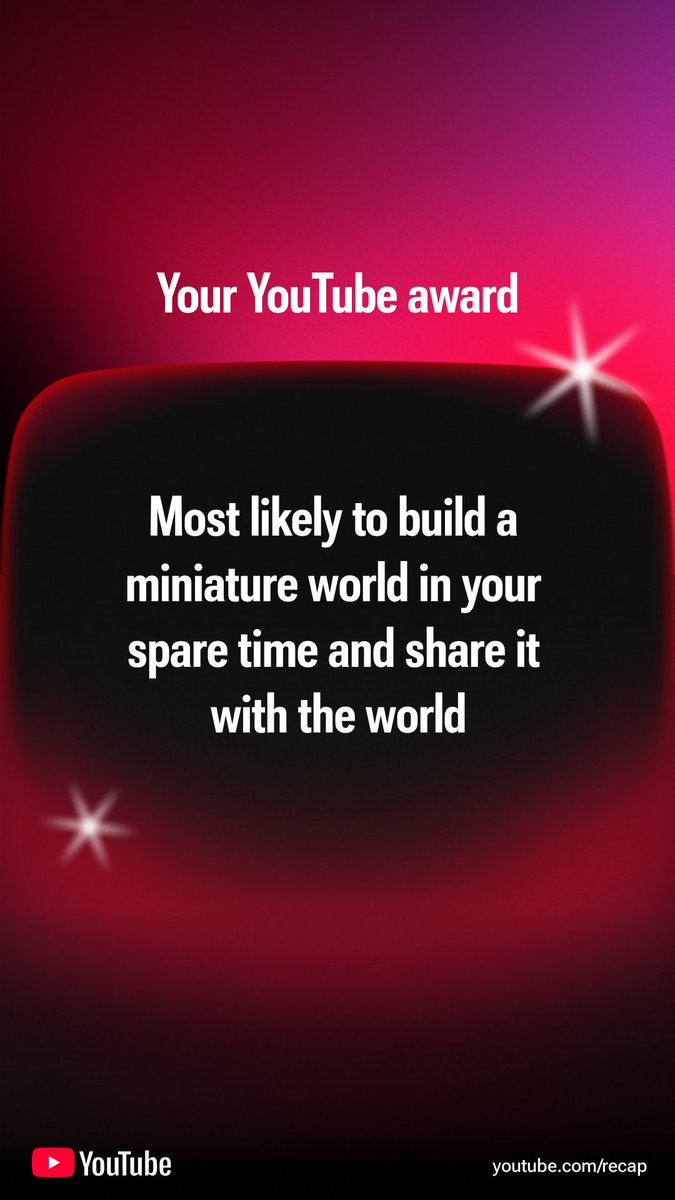 Proolio1's tweet photo. Based on my viewing habits this past year YouTube awarded me this. Therefore expect big (little?) things for 2026! 

#actionfigures #miniature #lego #ttrpg https://t.co/zgLxe8RSiL