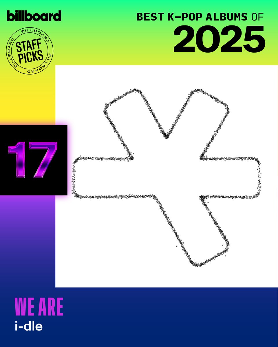 🏆 No. 17: i-dle, 'We Are'

Read more: billboard.com/lists/best-kpo…